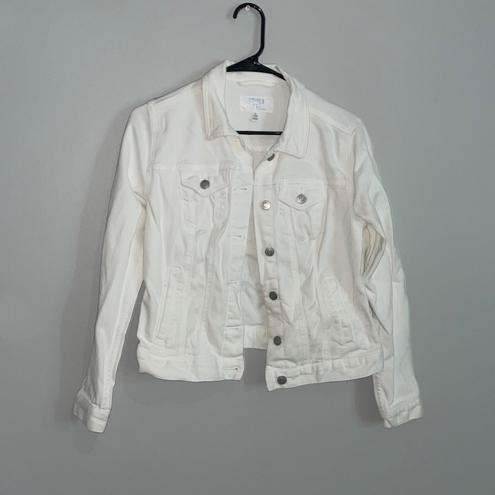 Girls white jean jacket